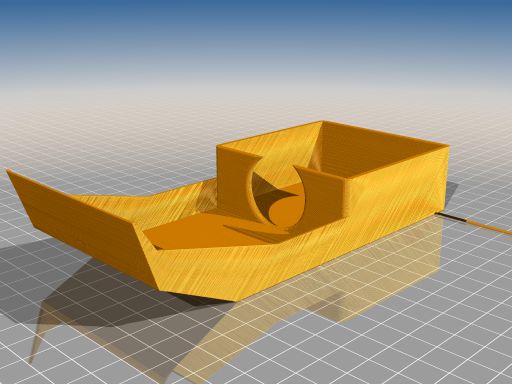 Würfelturm Würfel-Auslauf